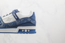 LV Trainer Monogram Denim White Blue