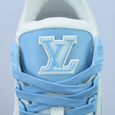 Trainer "Blue White Monogram"