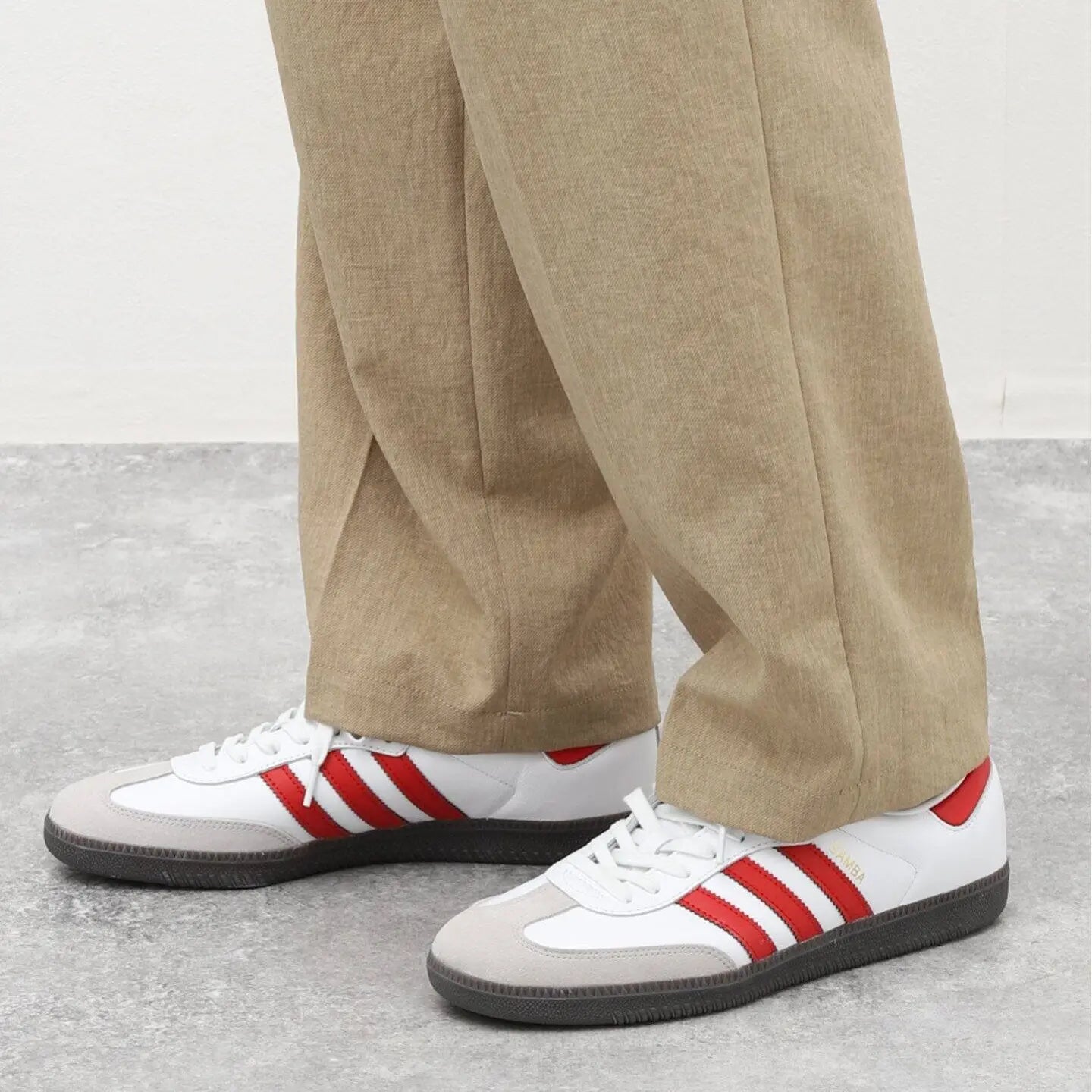 Adidas Samba OG White Scarlet
