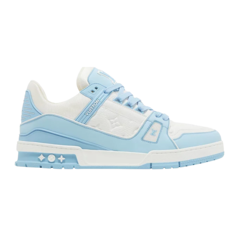 Trainer "Blue White Monogram"
