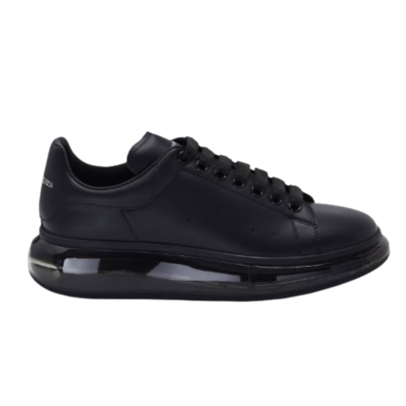 Men's Oversized Transparent Sole Sneaker in Black