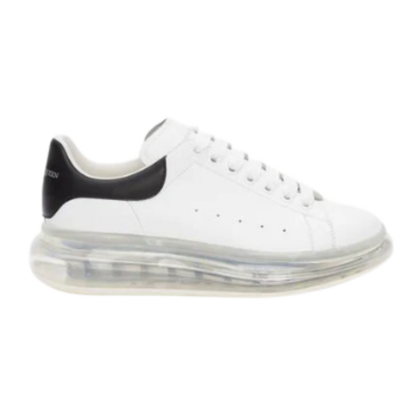 Men's Oversized Transparent Sole Sneaker in Whiteblack