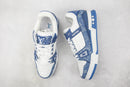 LV Trainer Monogram Denim White Blue